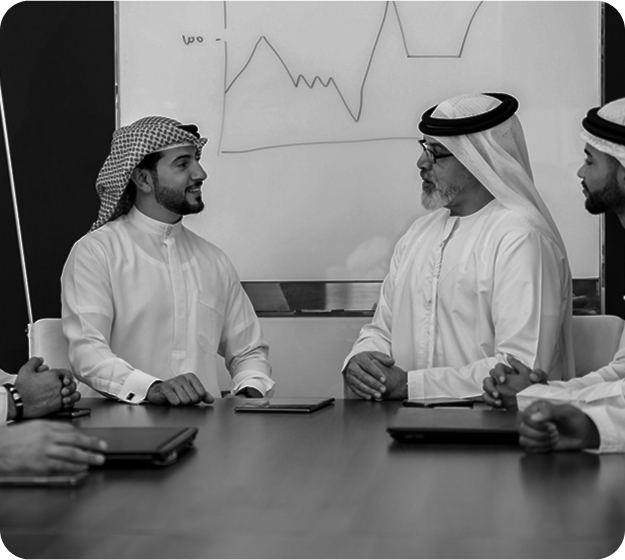 رجال أعمال عرب في اجتماع